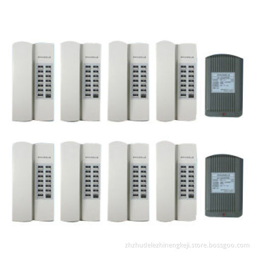 Audio Intercom System with 100mA Current Consumption and 12V DC/1A Power Source